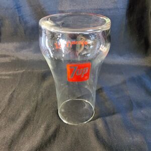 Vintage 7Up Upside Down Glass The Uncola Red Logo Flare Tumbler 1970s 6"